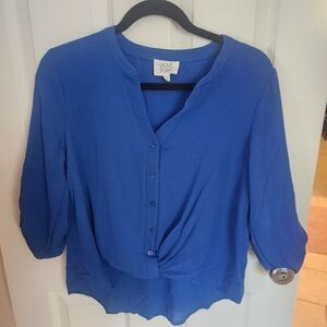 Olive & Oak blue blouse NWOT